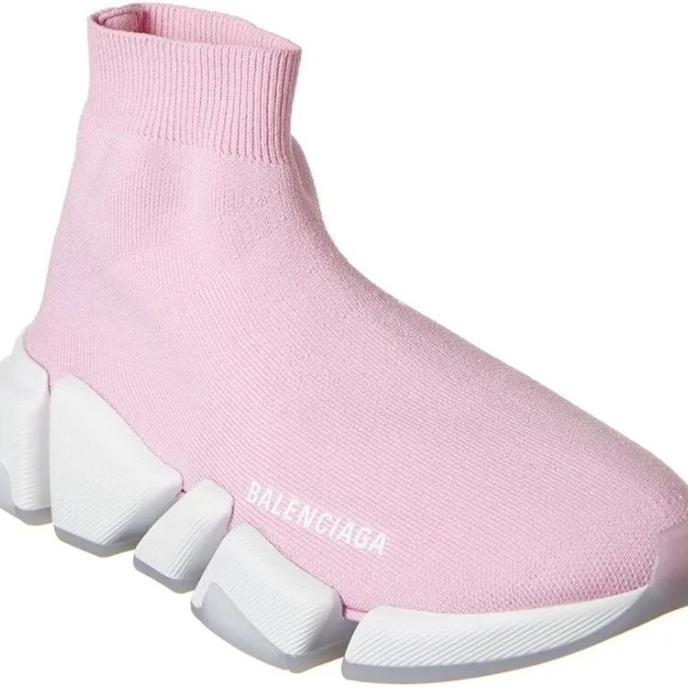 Balenciaga Women's Pink Sock Sneakers